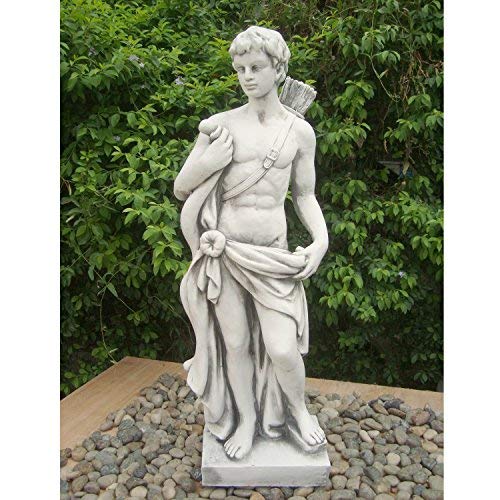 Statues & Sculptures Online Apollo the Hunter 83cm Stone Resin Garden Statue