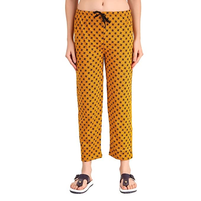 swellswag Women's Printed Lounge Pyjama Pants, Drawstring Waist, Ankle Length, Pack of 1-picture-11