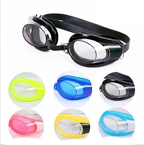 Magg Anti Fog UV Adjustable Comfortable Swimming Goggles With Waterproof Nose + Ear Plug For Adults or kids- Multiple colors and Packs (Assorted, 3-pack)