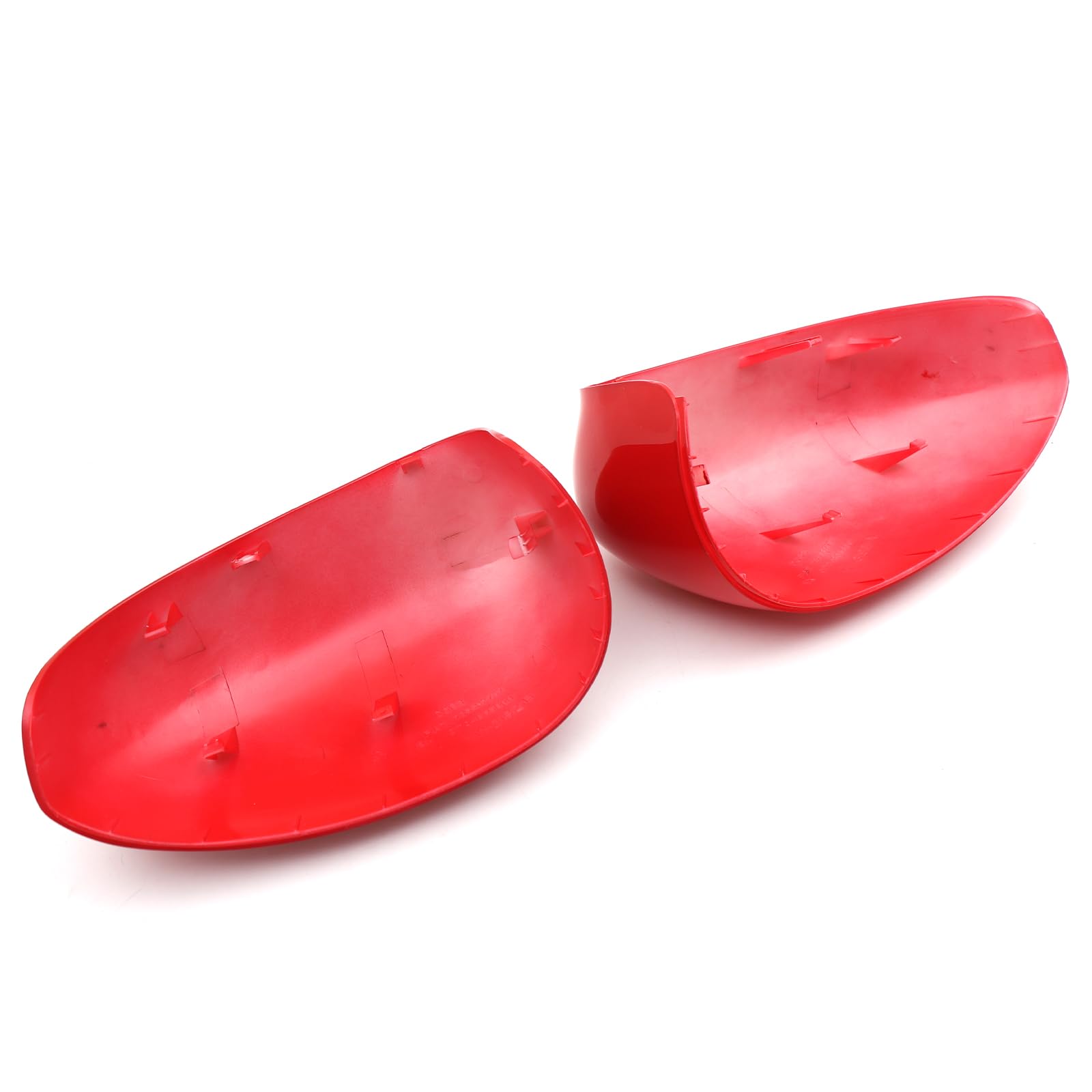 COPPIA CALOTTE SPECCHIO ESTERNO COMPATIBILE CON @FIAT @500 500C/500E/Abarth 500 2007-2024 COPRISPECCHIETTI DI RICAMBIO PER SPECCHIETTI POSTERIORI (ROSSO)