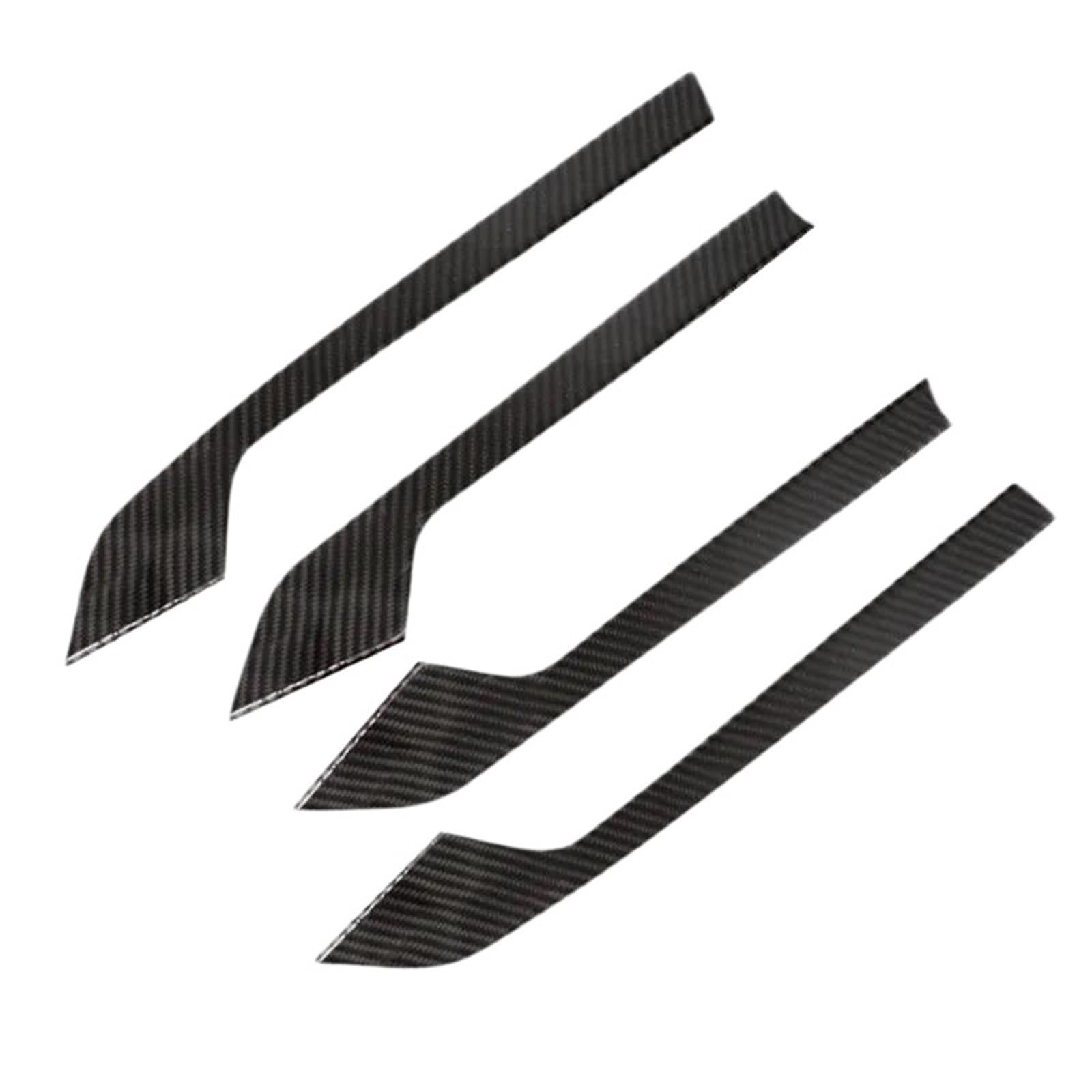 FHCBUTAE Interior Car Handle for A4 B9 A4L 2017 2018 Carbon Fiber Car Interior Door Handle Panel Cover Decorative Trim