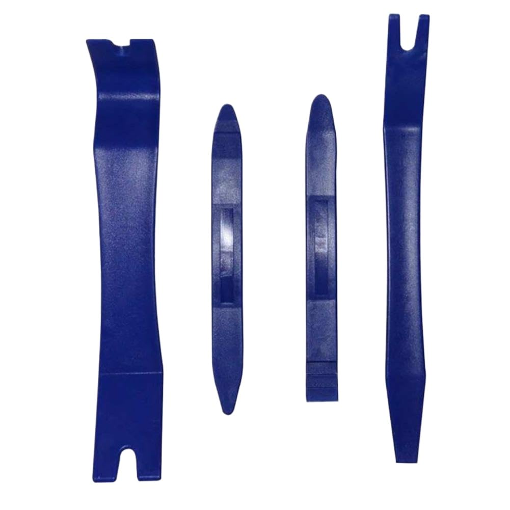 4 UNIDS Vehículo Radio de Coche Estéreo Moldura Clip de Puerta Panel de Plástico Recorte Tapicería Extracción Palanca Kit de Herramientas Compatible con Vehículos Automotrices
