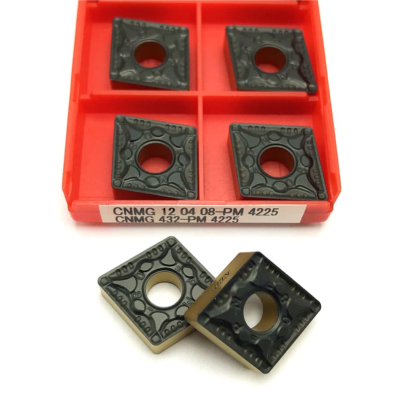 Juego de 10 insertos CNMG120404 CNMG120408 PM 4225 de carburo miniatura 5