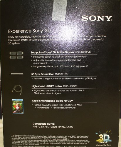 Sony 3DBNDL ALICE 3D pack Deluxe Starter Kit Noir avec fluidité active - 2