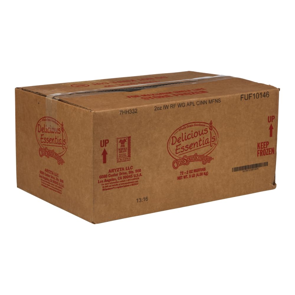Otis Spunkmeyer Whole Grain Individually Wrapped Cinnamon Muffin, 2 Ounce -- 72 per case.