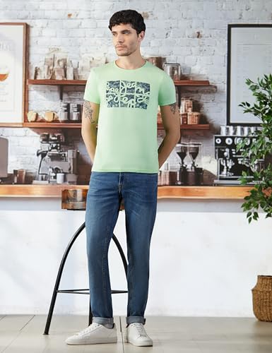 Image of Pepe Jeans Men T-Shirt|Cotton|Slim Fit