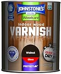 Johnstone's Woodcare Indoor Wood Varnish - Walnut 250ml