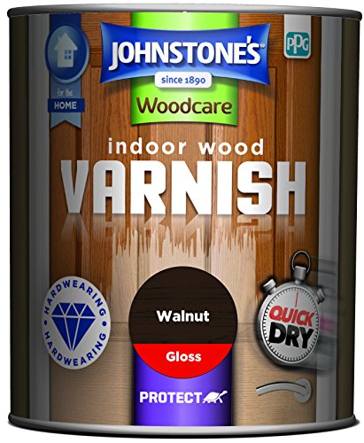 Johnstone's Woodcare Indoor Wood Varnish - Walnut 250ml
