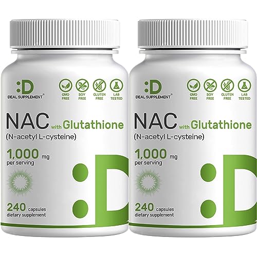 NAC 1,000mg with Glutathione, 2-Pack, 480 Caps