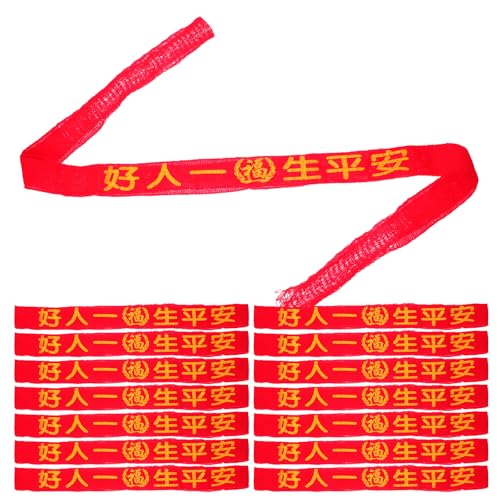LUOZZY 20 Pcs Single Layer Woven Red Rope Waist Belt Good Luck Protection Blessing Pendant for Men Women Chinese Zodiac Year2