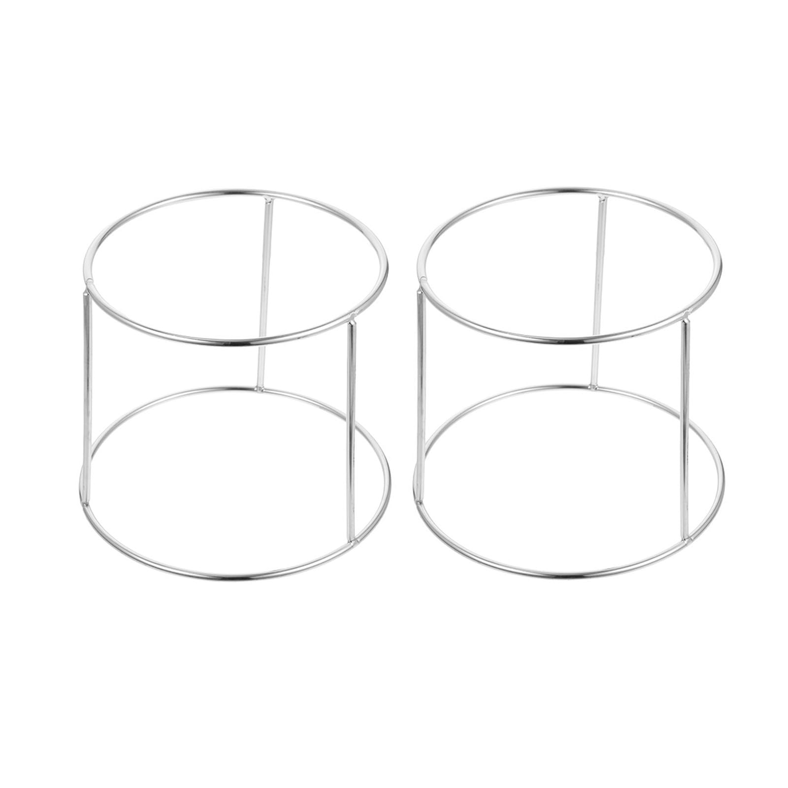 Recoge Pizza Accesorio Versátil en Acero Inoxidable de Doble Capa Bandeja para Soporte Paquete de 2 Piezas para Servir en Restaurante y Cocina