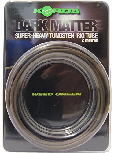 Korda Dark Matter Tungsten Tubing 2 Metre Hose For Carp Rigs, Rigtube Carp Fishing Carp Rigs, Weed (Grün)