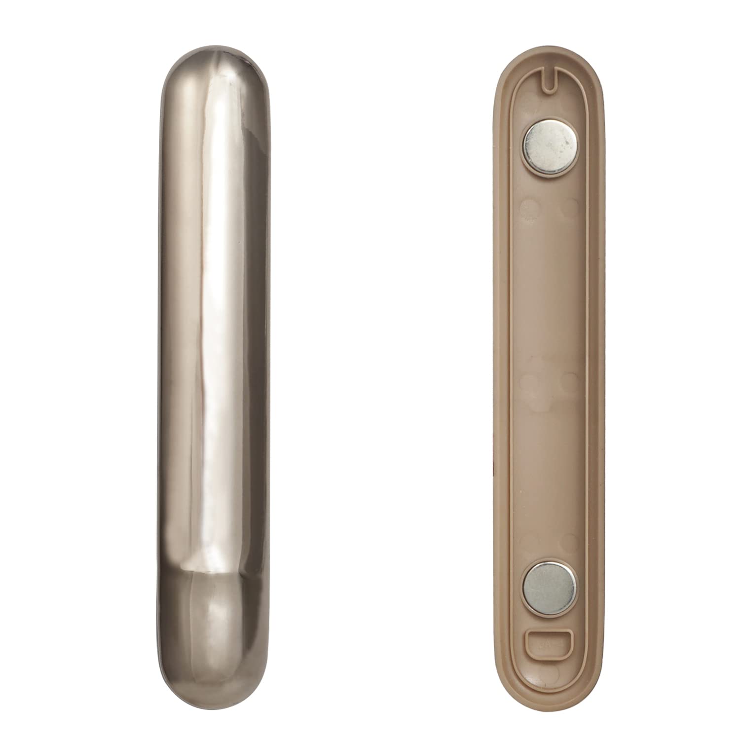 Set 2 in 1, custodia protettiva con coperchio laterale per IQOS iluma, accessori in silicone + plastica ABS (oro chiaro)