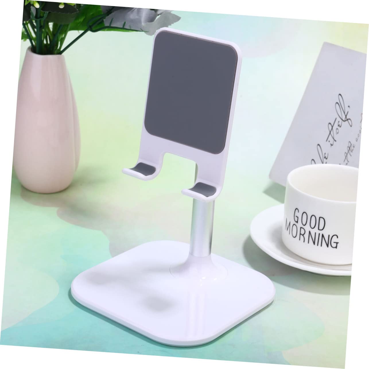 UPKOCH Supporto Da Scrivania Per Smartphone E Tablet Da 2 Pezzi Struttura in Metallo Facile Da Regolare Per Videochiamate Lettura E Apprendimento