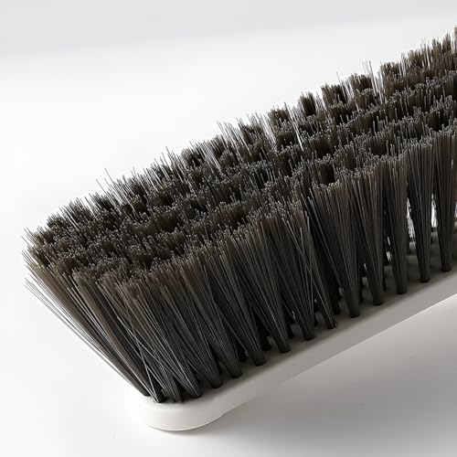 Image of Dust Removal Brush with Long Handle - Microfiber Bristles, Semi-Hard Duster for Carpet, Keyboard, Furniture, Sofa, Bed, Car, Hotel & Home - All-Purpose Cleaning Brush for Household Use (White)