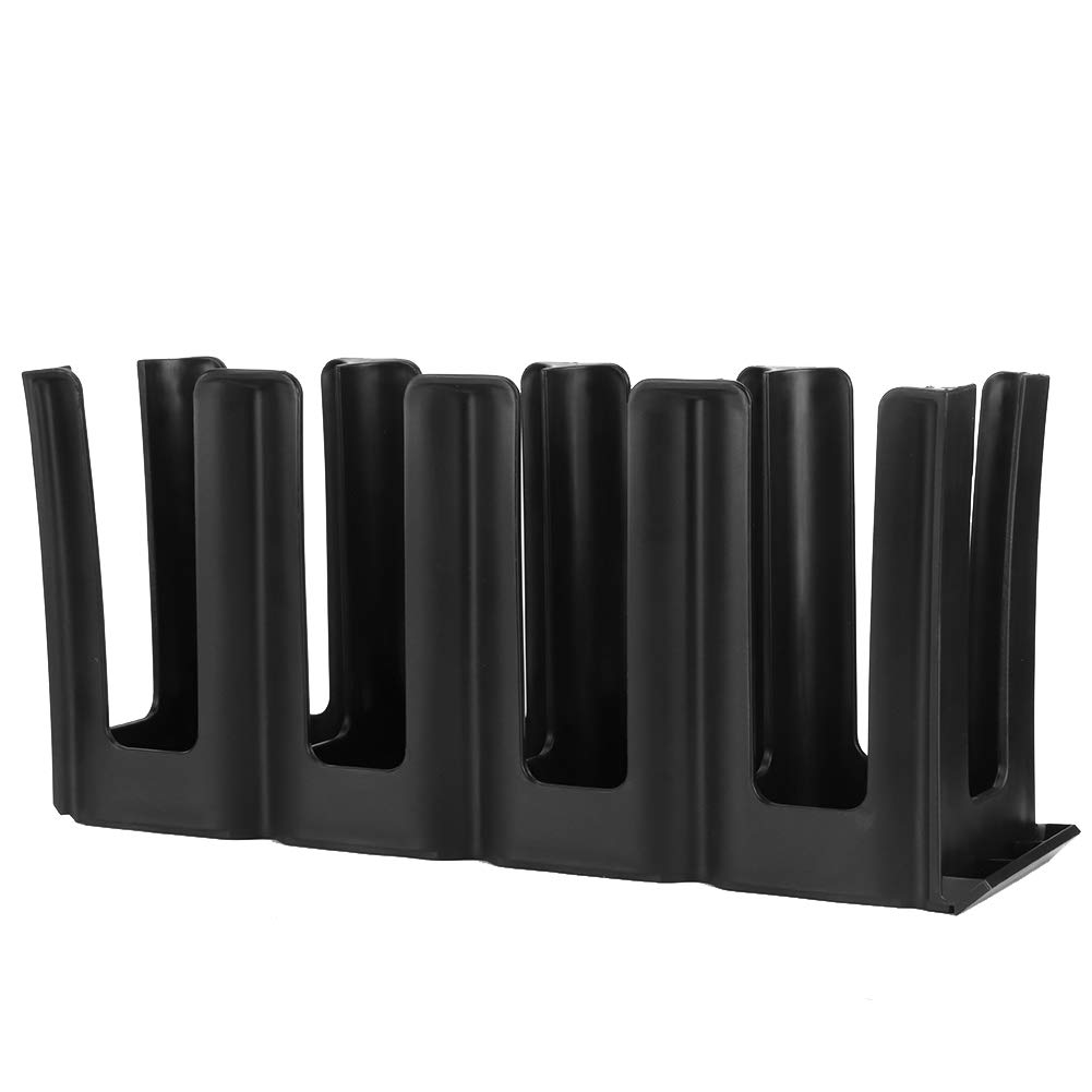4 Fächer Kaffeebecherhalter, Wiederverwendbar Acryl Kaffee Spender Organizer, Milch Tee Shop Aufbewahrung Zubehör für Zuhause, Küche, Büro, Bar, Arbeitsplatte, Pausenraum(Gerade)