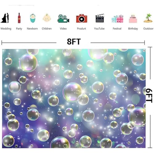Fondo Fotográfico Bubble Birthday Party 8X6FT miniatura 7