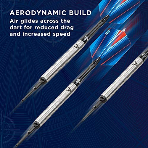 Viper By Gld Products Sidewinder 80% Tungsten Soft Tip Darts, Ridgeback, 18 Grams,Silver,21-3227-18 #TOP3