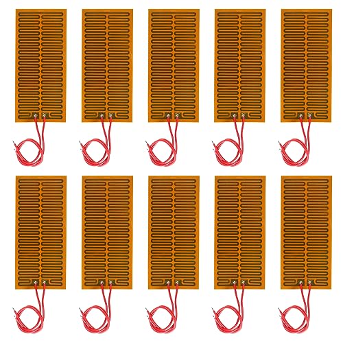 10 PCS 45mmx100mm Film Heater Plate Adhesive Pad, PI Heating