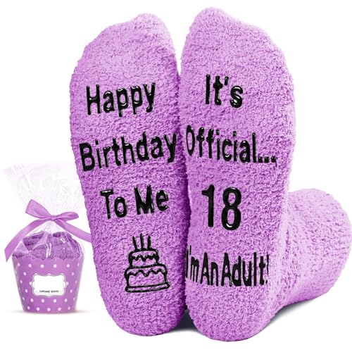 Chaussettes 18e anniversaire fille - Taille unique et confort quotidien