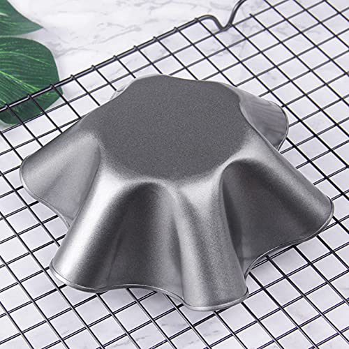 Syuanmuer 6pcs Tortilla Pan, Non-stickcarbon Steel Bakeware Tortilla Pan Set, Tortilla Shell Maker for Restaurant Chef Cover