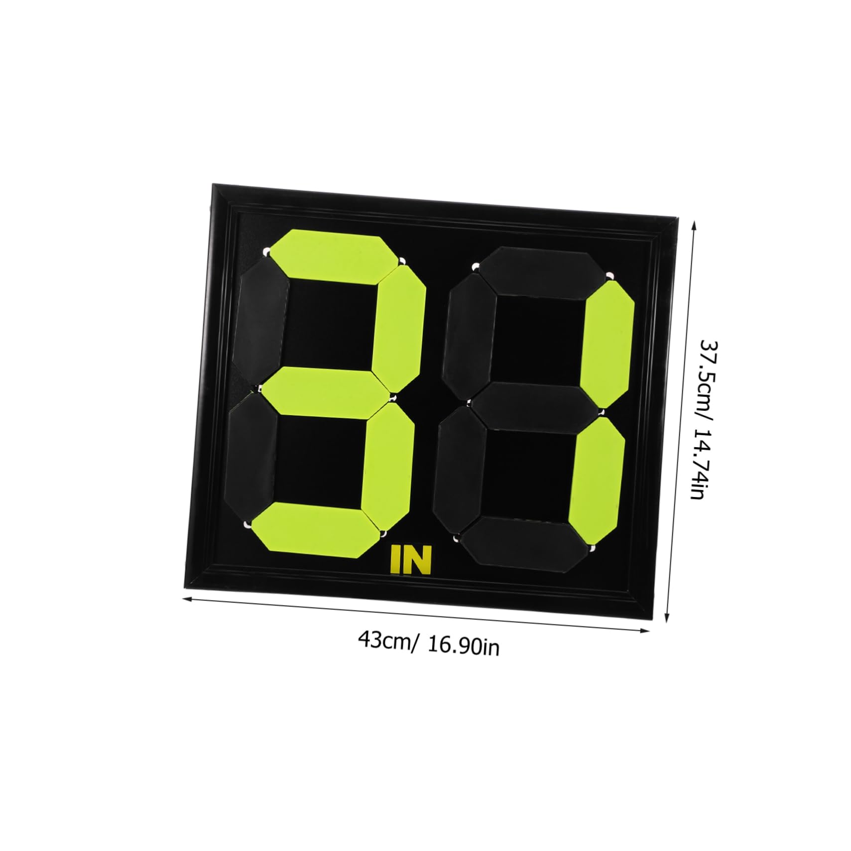 Yardwe Soccer Substitution Board Football Referee Tools Compact Design for Quick Player Changes