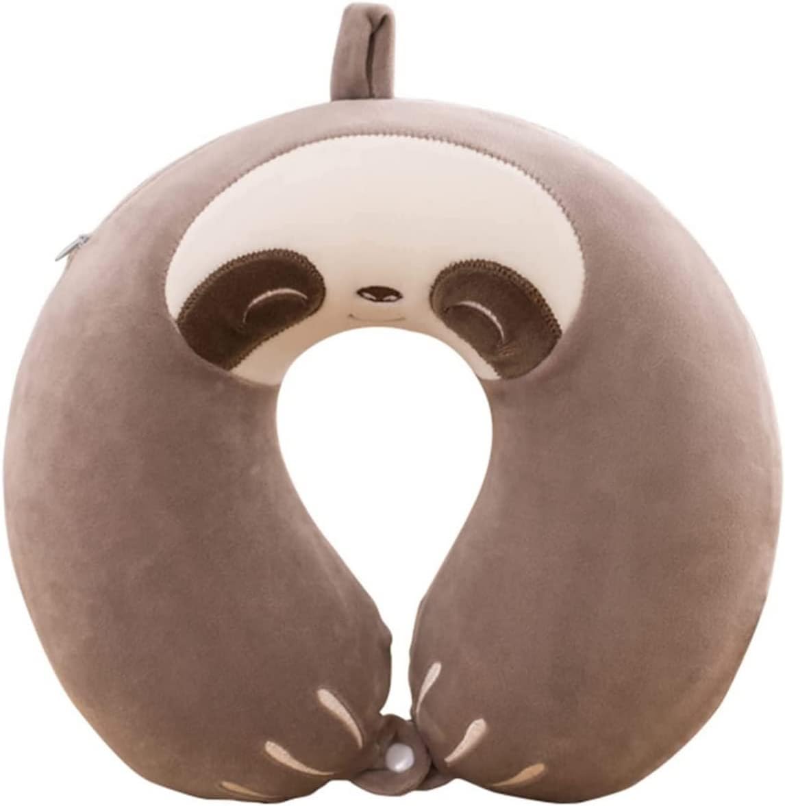 AOOPOO Kids Travel Pillow, Animal Neck Support U Shaped Cushion Plush for Airplane Train, Children Neck Pillow Chin & Neck Support Cushion with Animal Super Soft Cover Travel Partner (Sloth) AOOPOO Kids Travel Pillow, Animal Neck Support U Shaped Cushion Plush for Airplane Train, Children Neck Pillow Chin & Neck Support Cushion with Animal Super Soft Cover Travel Partner (Sloth)