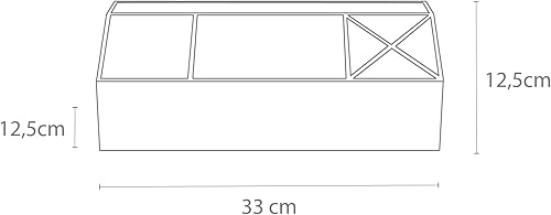 Miniatura 10 de Bigso Box of Sweden Organizador de escritorio con 4 compartimentos, almacenamiento de papelería para notas, clips, bolígrafos, etc. Soporte para