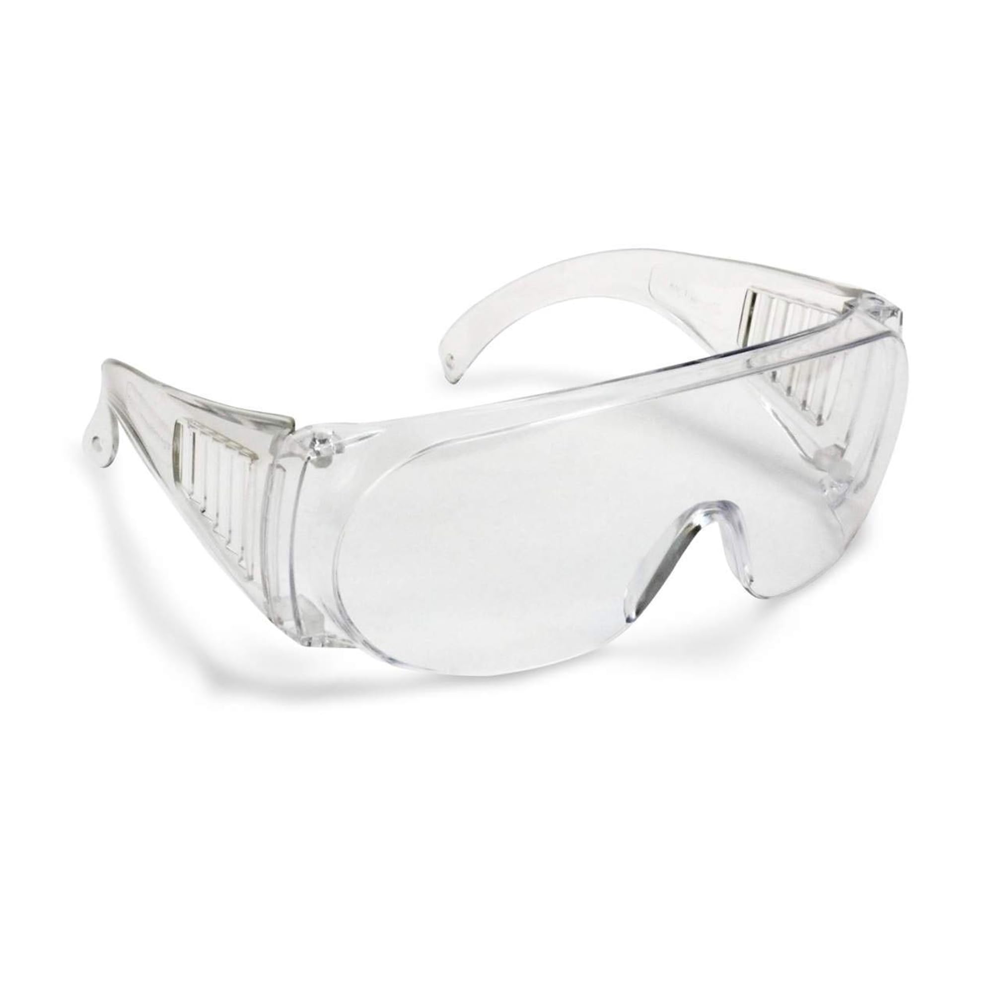 Robustt Safety Goggles - Pack of 1 Hard Coat Eyewear, Over The Spectalar Eye Protector, Anti Pollution Goggles For Multipurpose Use In Riding Motorcycle, Construction, Clear Transparent Goggles