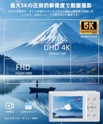 YULINJIA デジタルカメラ S90 PRO 5K の商品画像 3