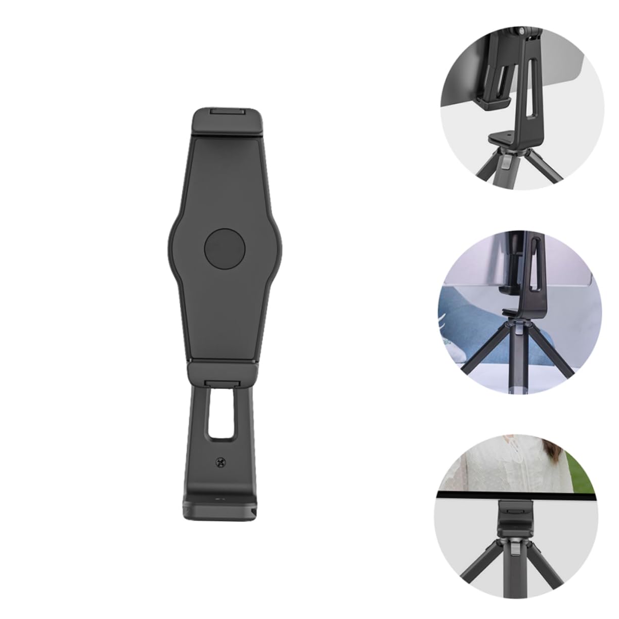 Mipcase Phone Clamp Attachment Tablet Suction Desktop for Mount Holders Bracket Swivel Black