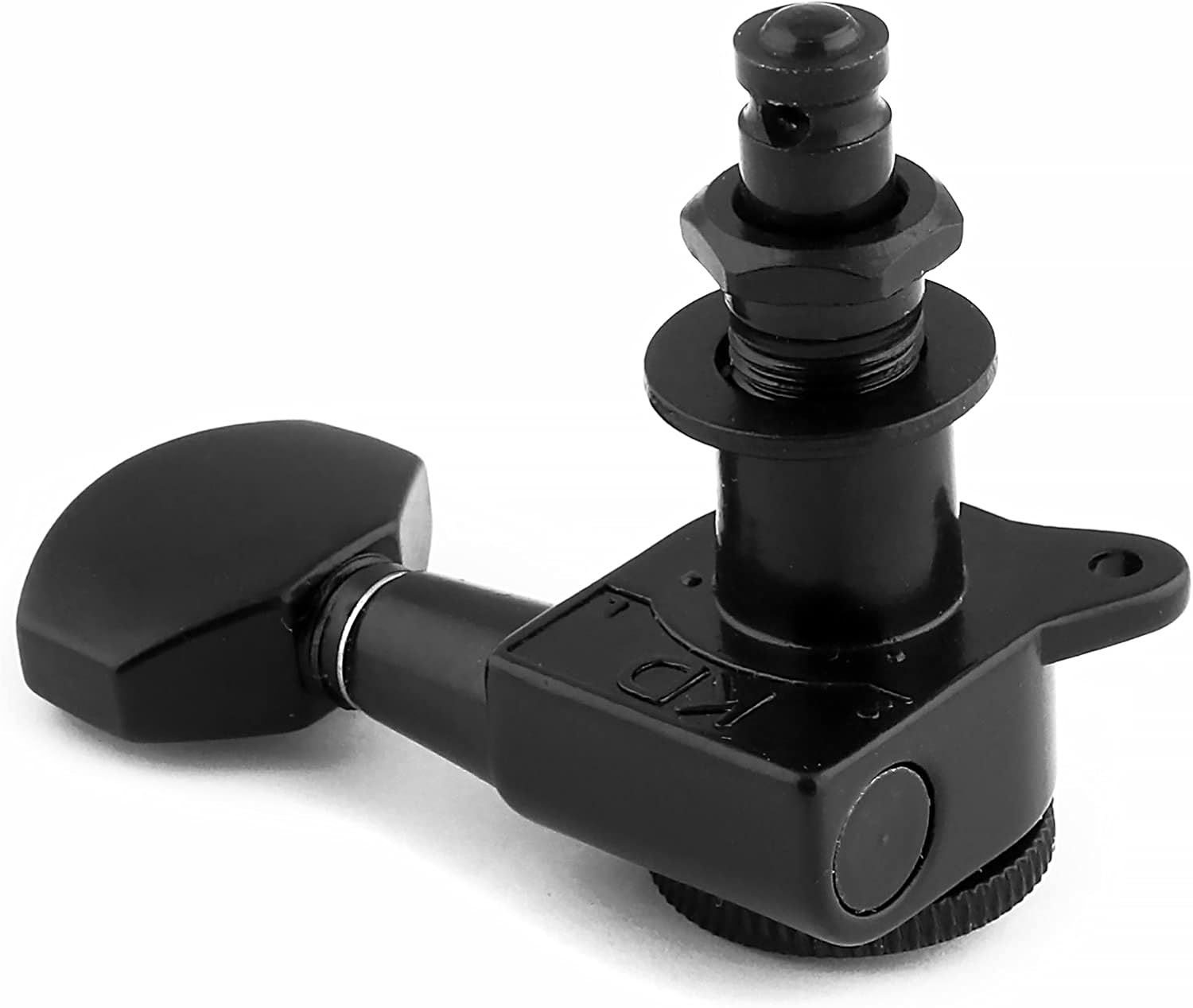 Rubatone Locking Guitar String Tuning Pegs Sealed Guitar Machine Heads Tuners Tuning Keys 1:18 Gear Ratio 3 Left 3 Right for Electric Guitar or Acoustic Guitar Black.
