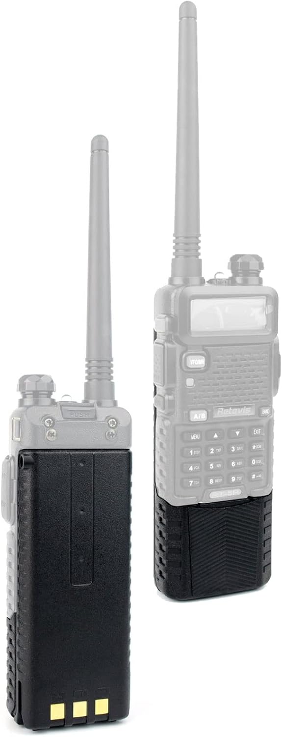 Retevis BL-5L 3800mAH 2 Way Radio Battery for Baofeng UV-5R TH-F8 Retevis RT-5R RT-5RV 7.4V Walkie Talkies Battery Rechargeable Replacement Extended (2 Pack) : Electronics