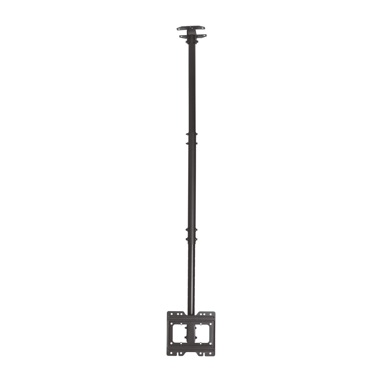 AISENS Soporte DE Techo Giratorio, INCLINABLE, Extensible para Monitor/TV 50KG DE 23-43, Negro (Paquete de 2)