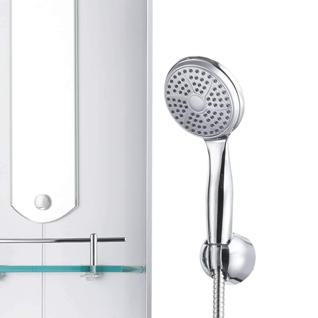 vidaXL Panel Ducha Acero Inoxidable y Plástico 25x43x120 cm Plateado Baño Aseo