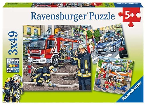 Ravensburger Kinderpuzzle - 09335 Helfer in der Not - Puzzle für Kinder ab...