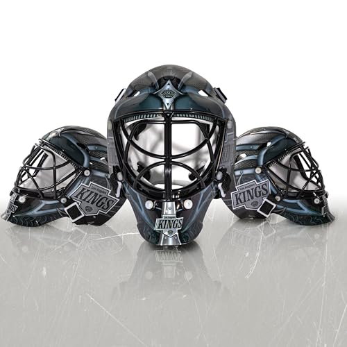 image for Franklin Sports LA Kings NHL Team Logo Mini Hockey Goalie Mask with Ca