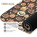 ALAZA Autumn Monster Pumpkin Pattern Yoga Mat Non Slip Fitness Exercise Mat, Workout Mat for Yoga, Pilates and Floor Exercises