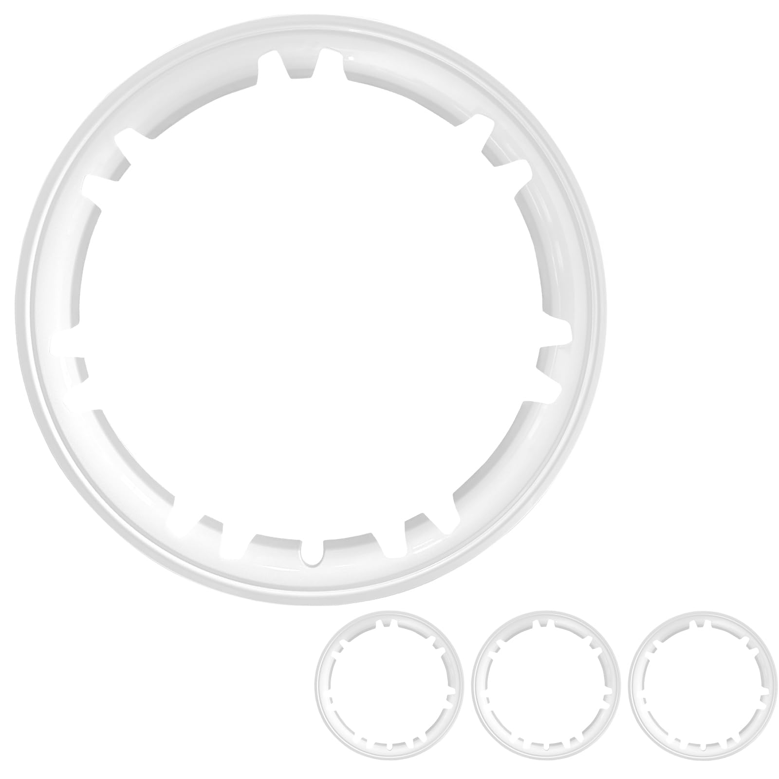 Model Y Wheel Cover for Tesla 19 Inch Wheel Rim Protector Hubcap Wheel Scratch Prevention for 19inch Wheel 4PCS Model Y Rim Protector ABS Protection Easy Installation (White, 19 inch)