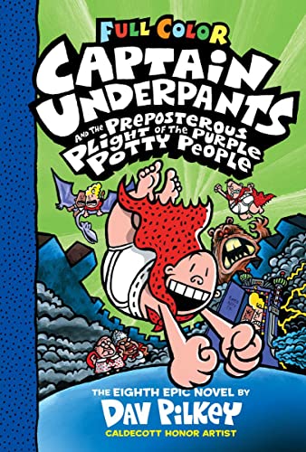 Book cover for Captain Underpants and the Preposterous Plight of the Purple Potty People