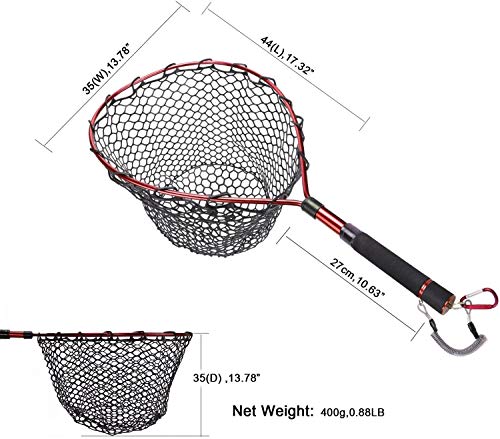 image for Goture Magnetic Clip Fly Fishing Landing Net Catch and Release Trout N