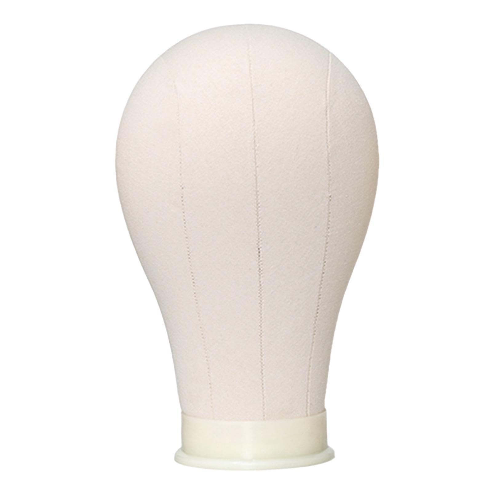 Twisaxc Beige Functional Mannequin Head Canvas Block Head Display Salon Styling Tools Durable Suitable For Home And Portable. Mannequin Model Is Made Of Canvas 21 Inch
