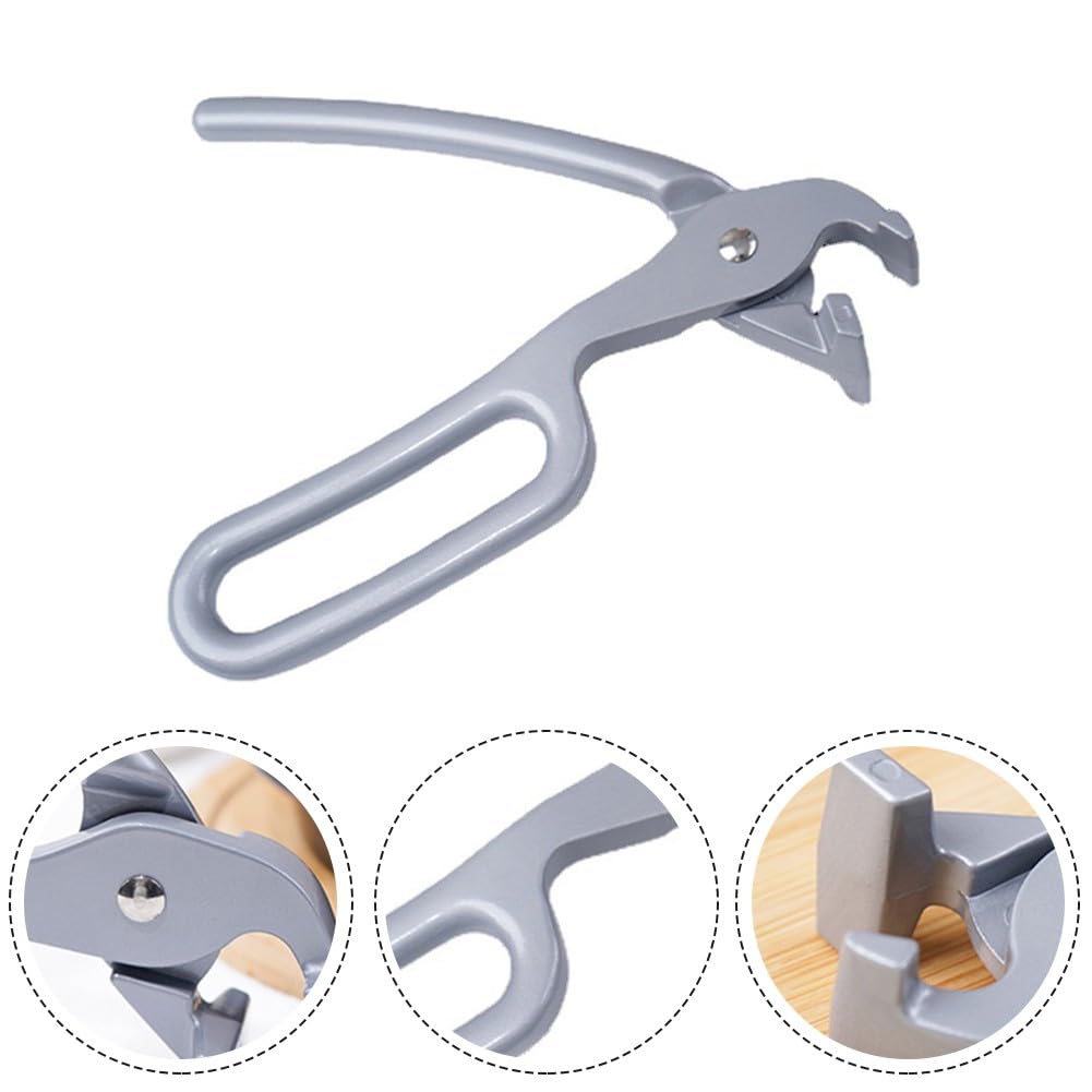 Für robuste Aluminium-Pizza-Pfannen-Heber, Kochplatten und Kuchenformen, automatisches offenes Feder-Design, leicht, rostbeständig, Küchenhelfer, 20 x 16,5 cm