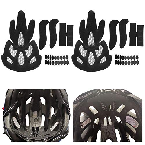 Fahrradhelm Schwammpolster Magic Stick Foam Antikollisionsfutter Schwammschutz 2 Fliegennetze 8 Futter 2 Beutel