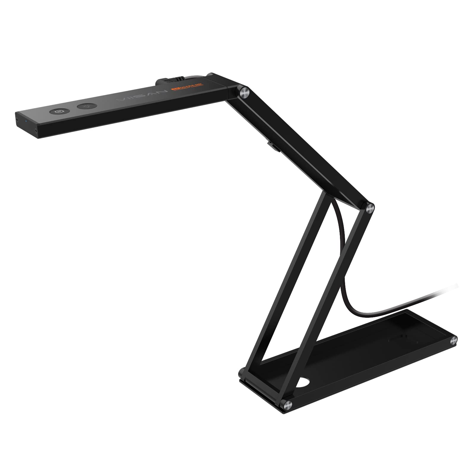 VIISAN P4U, 13 MP, 4K, Dual-Mode USB przenośna kamera do dokumentów i kamera internetowa z obiektywem AF, wbudowanym mikrofonem i diodami LED, wieloprzegubowa konstrukcja, do nauczania na odległość i