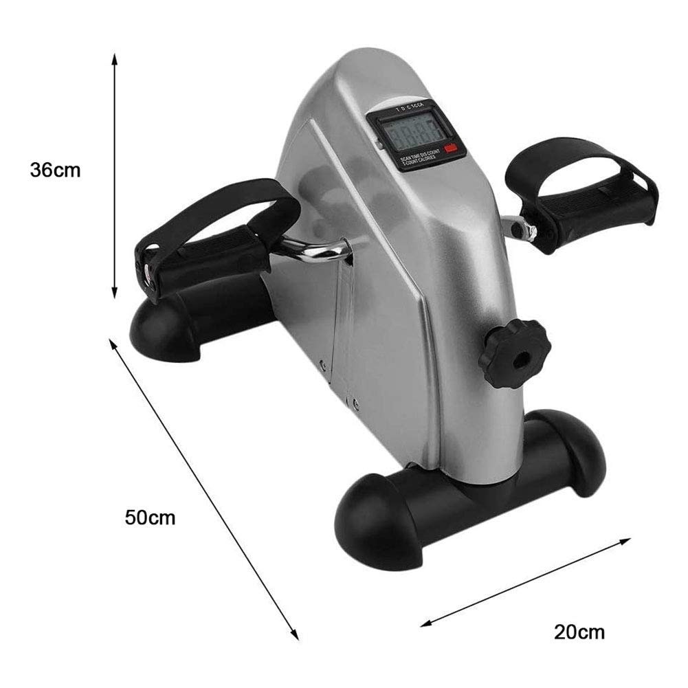 Mini rower treningowy do ćwiczeń przenośny domowy rower rowerowy na nogi, biurko domowe, siłownia z wyświetlaczem LCD i regulowanym pokrętłem oporowym, na siłownię, fitness