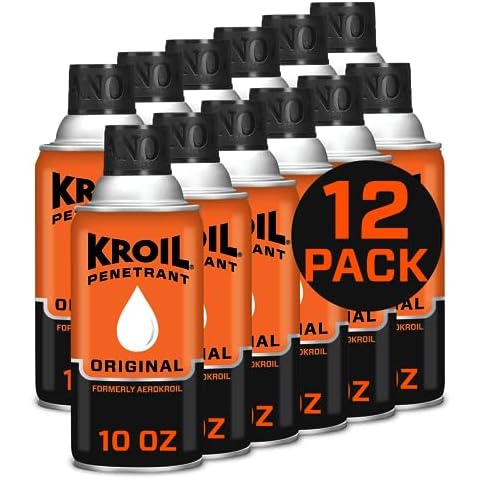Kroil Original Penetrating Oil (Aerosol Spray-10oz Can-Case of 12) | Penetrant for Rusted Bolts, Metal, Hinges, Chains, Moving Parts | Rust, Corrosion Inhibitor (KS102C) Cover