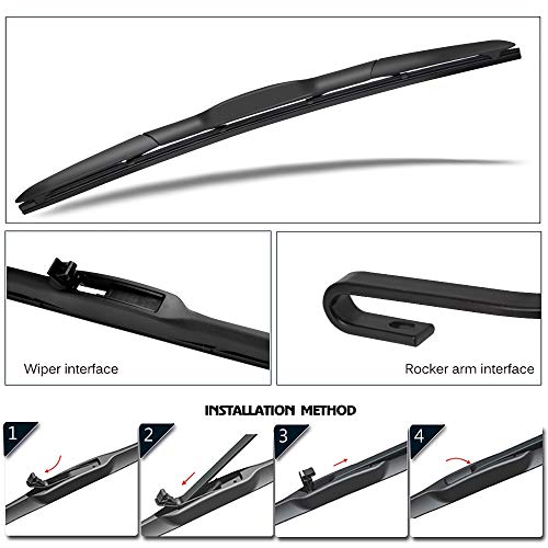 MIKKUPPA Windshield Wiper Blades, Front Wipers for 20112016 Hyundai