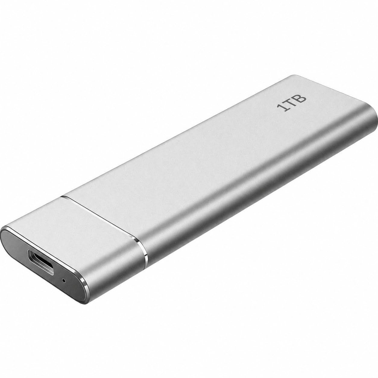 Photo 1 of 1TBExternal Hard Drive,Portable Solid State Hard Drive, Ultra Slim External SSD Compatible with Windows PC, Mac, Laptop Silvery
