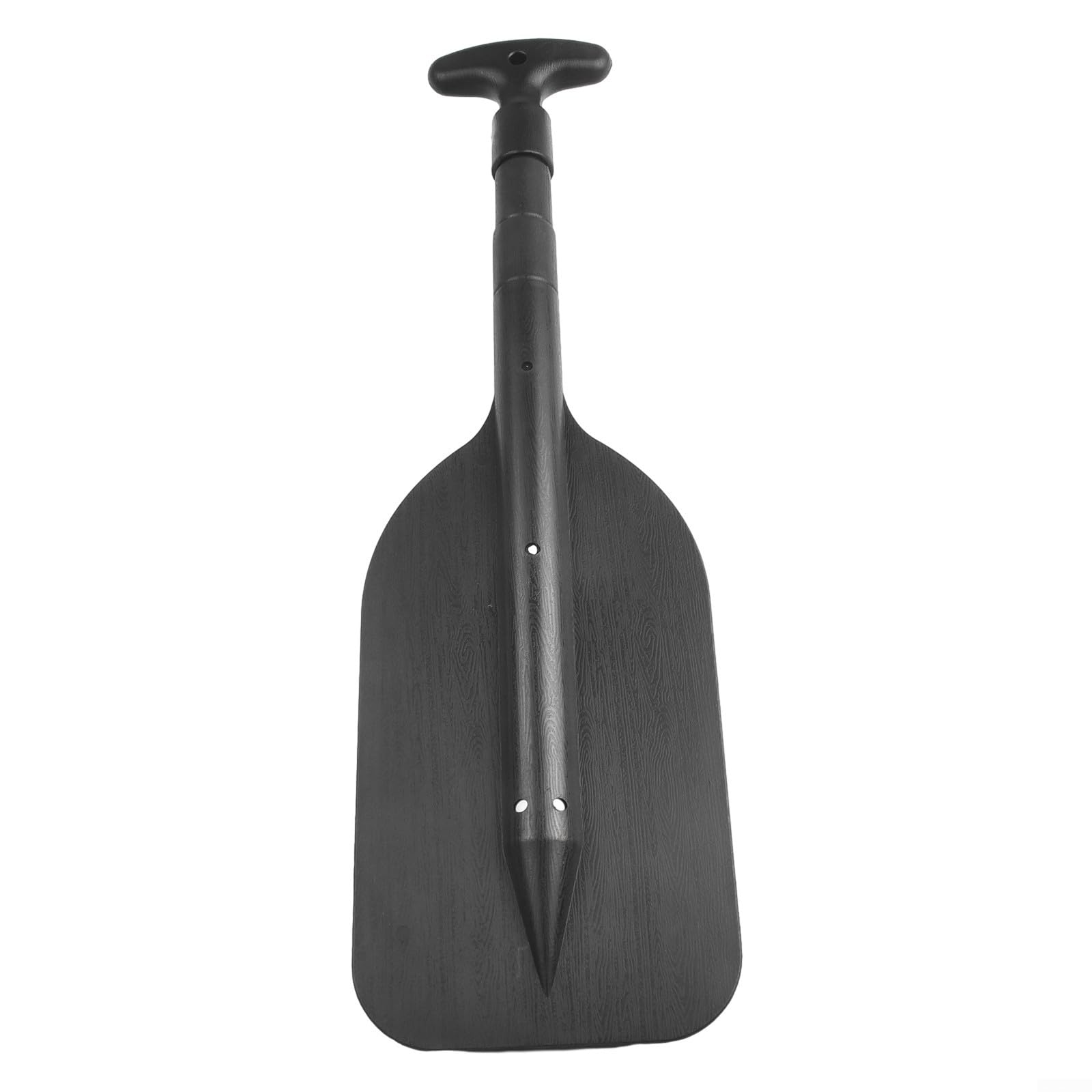 Remo telescopico portatile in plastica per barca, remo pieghevole con tubo in lega di alluminio (nero)